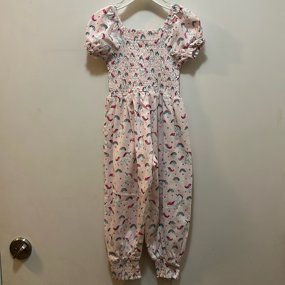 NWOT Sweet honey unicorn romper size 4
